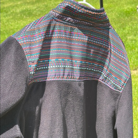 Fila Sport Women's Black Zip-up Fleece Jacket Size Large EUC - Picture 4 of 11